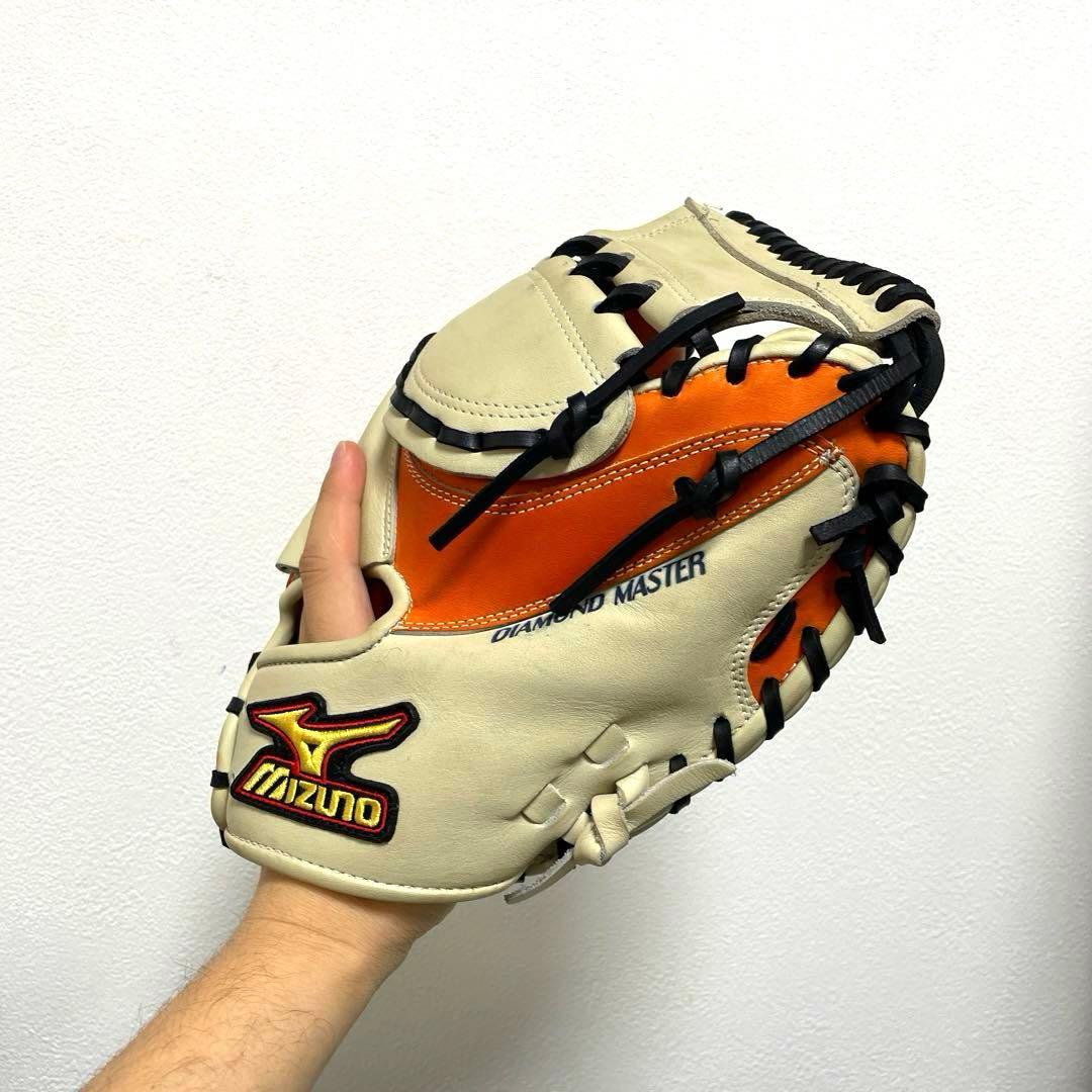 ミズノ ビクトリーステージ 型抜群 極美品 阿部慎之助 軟式