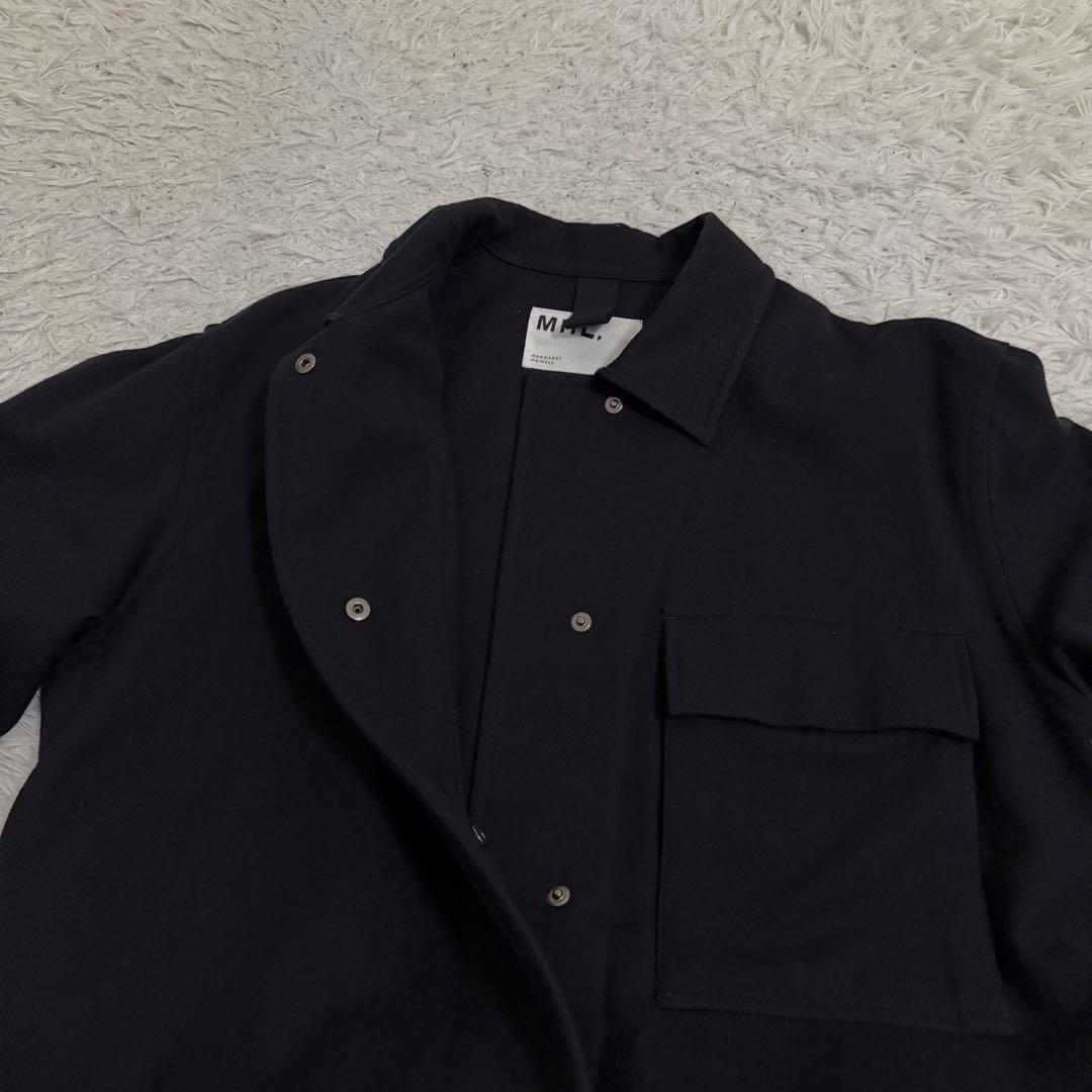 極美品✨23年MHL. FELTED WOOL SHIRTING JACKET - メルカリ