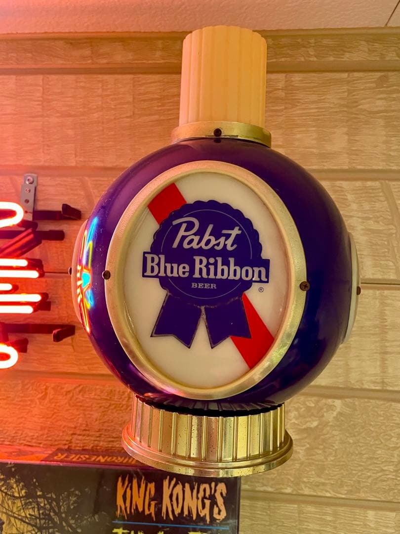 パブストブルーリボン　Pabst Blue Ribbonランプ Pabst Blue Ribbon パブストブルーリボン LEDマーキーライト スチール