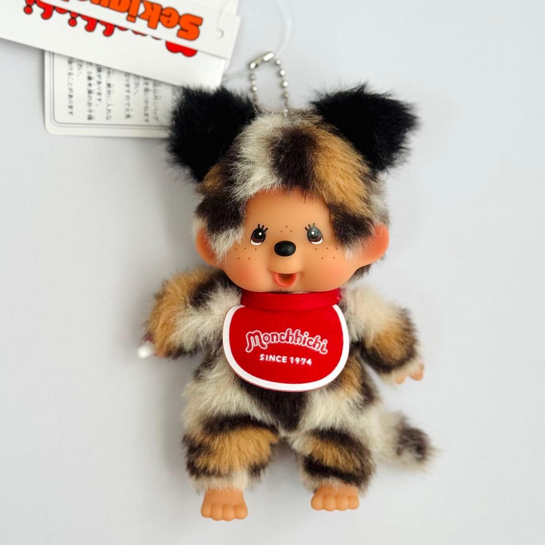 カスタムモンチッチSSキーチェーンヒョウ柄(ホワイト) モンチッチCOLORS キーチェーン ヒョウ柄 | burlyオフィシャル通販ショップ