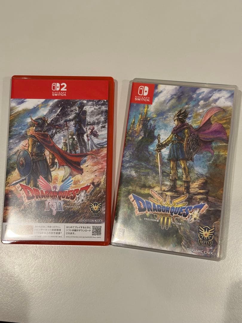 Switch2版 ドラゴンクエスト1＆2、Switch版 ドラゴンクエスト3 Amazon.co.jp: Dragon Quest I, II & III (1, 2 & 3) Collection (輸入