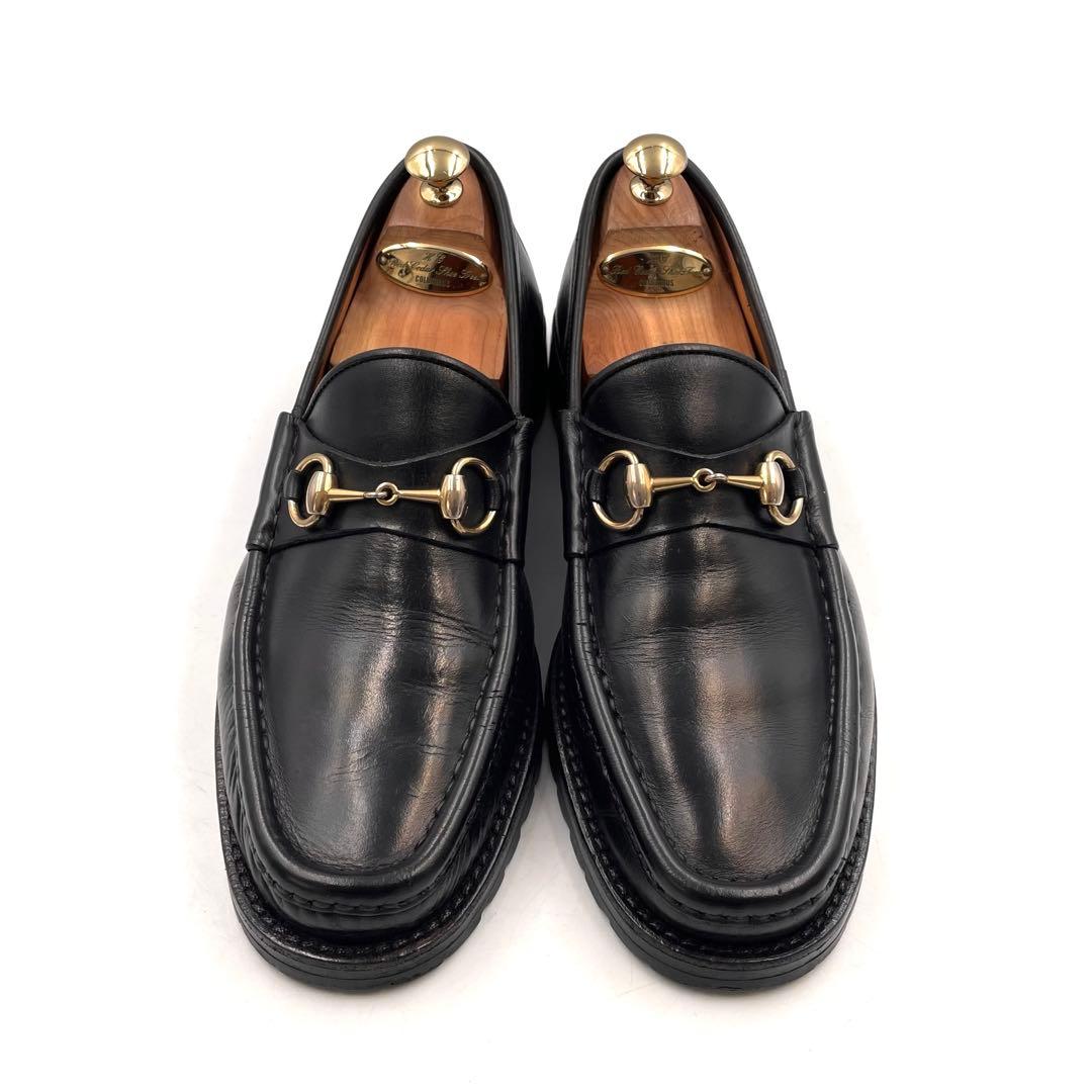 《美品》GUCCI グッチ ホースビット ビット ゴールド金具 黒 9 6030