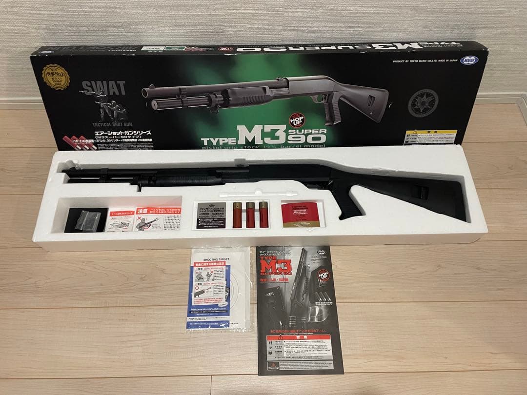 美品　良好　東京マルイ　M3 スーパー90 ショットガン　エアコッキング 東京マルイ] M3 スーパー90 エアコッキング ショットガン ドットサイト