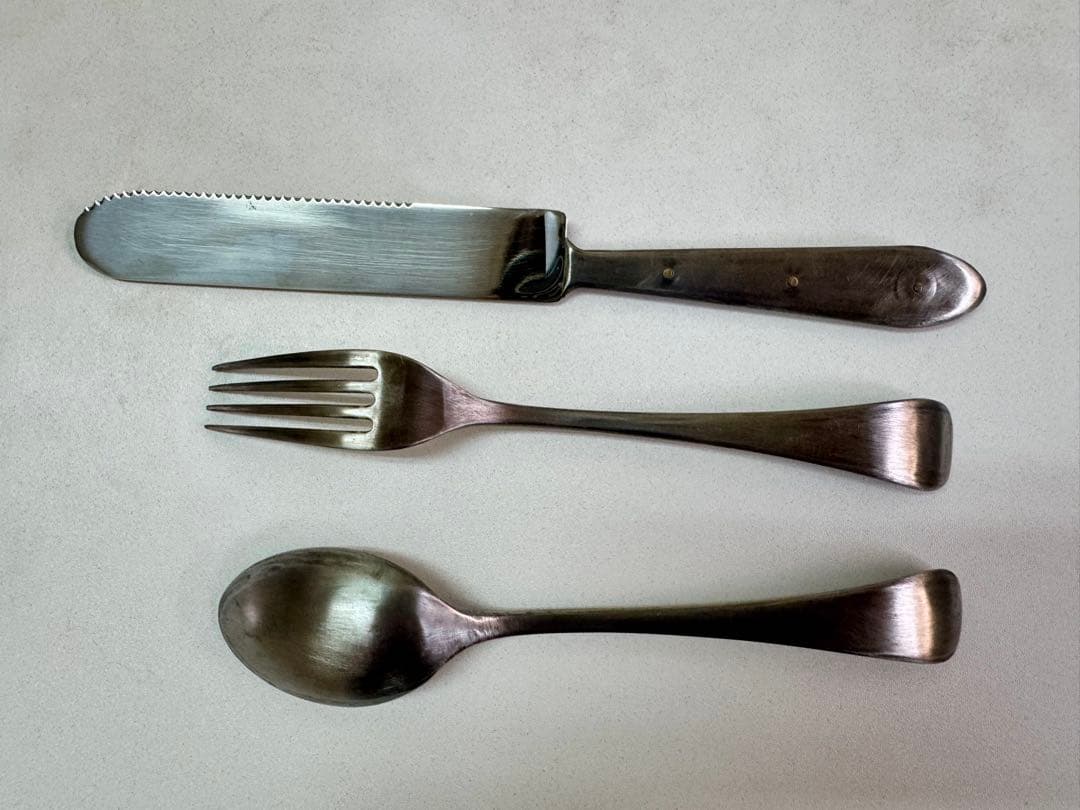 新品】竹俣勇壱①ステンレス フォーク ナイフ スプーン各1本