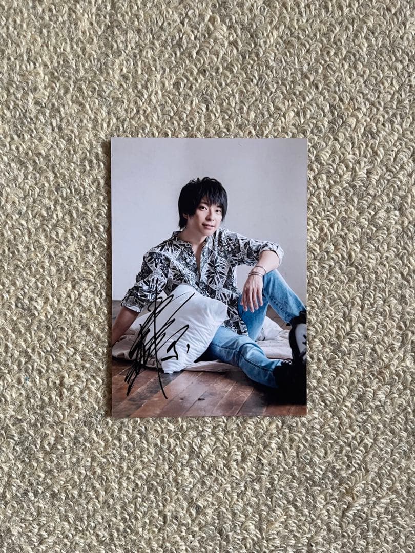 柿原徹也 声優 サイン入りポートレート写真 - メルカリ