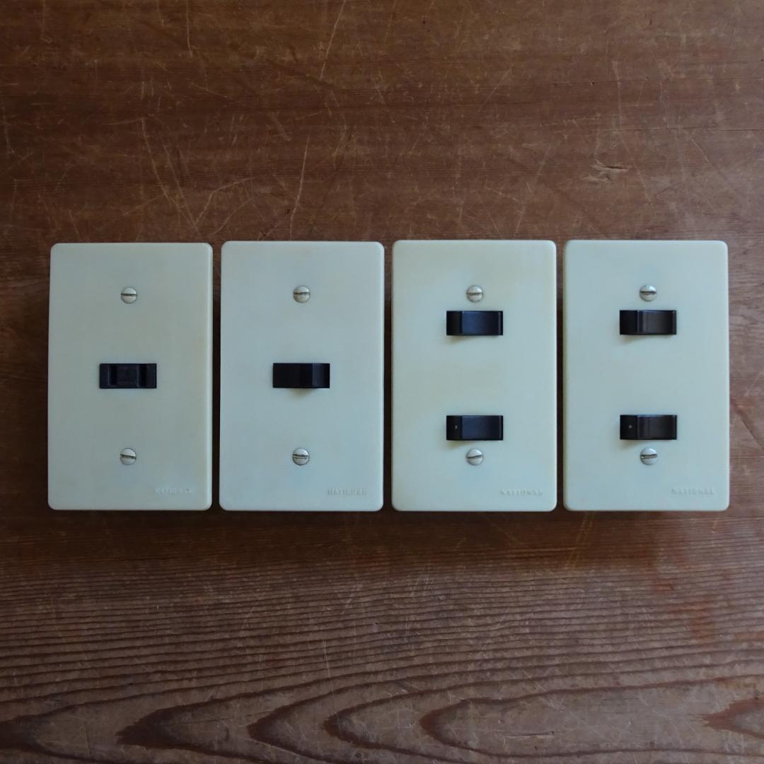 レトロ ナショナル スイッチ コンセント 4つ NATIONAL - メルカリ