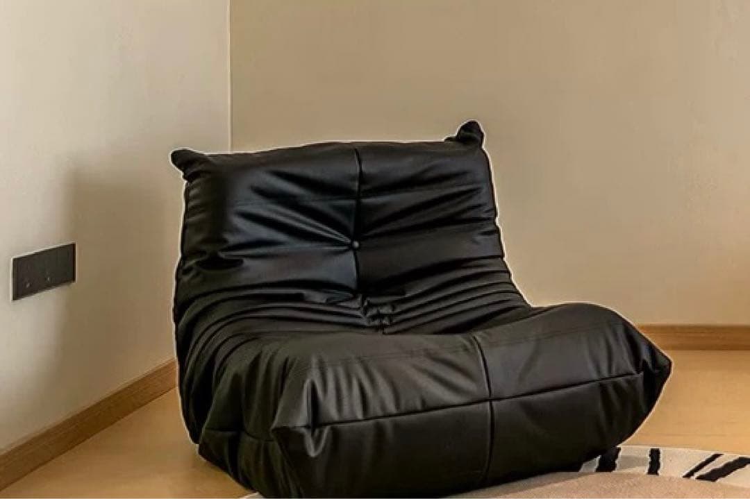 新品】リーンロゼ ligne rosetトーゴ 1人掛けソファ ブラッ - メルカリ