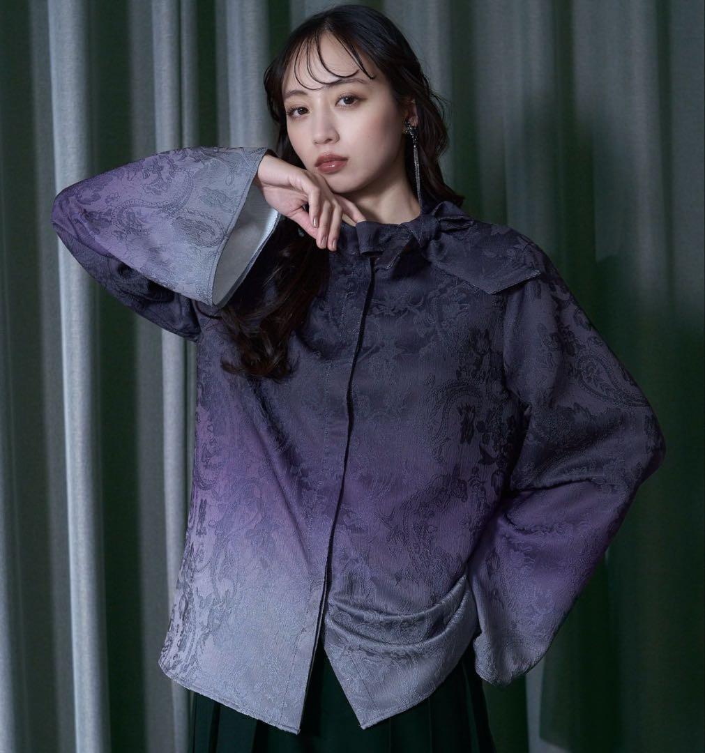 HARE グラデーションジャガードボウタイシャツ 楽天市場】グラデーションジャガードボウタイシャツ HARE ハレ