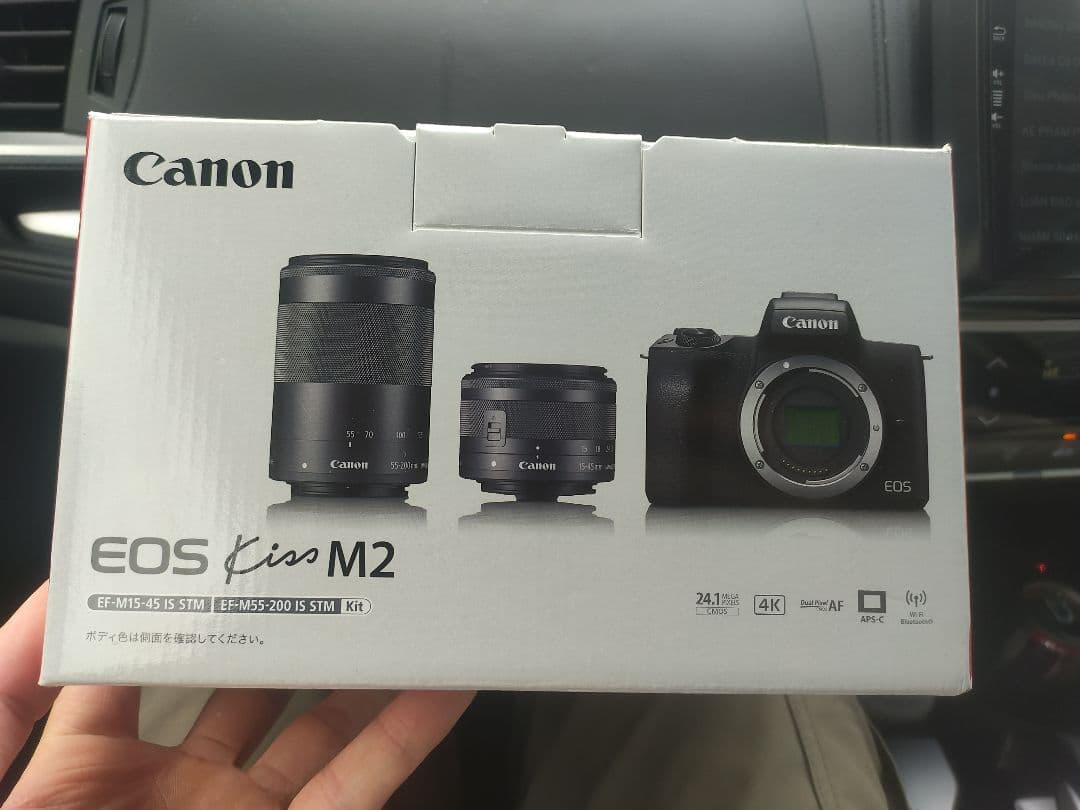 Canon EOS Kiss M2 ホワイト 2本レンズ付き Amazon | Canon ミラーレス一眼カメラ EOS Kiss M2 ダブルズームキット