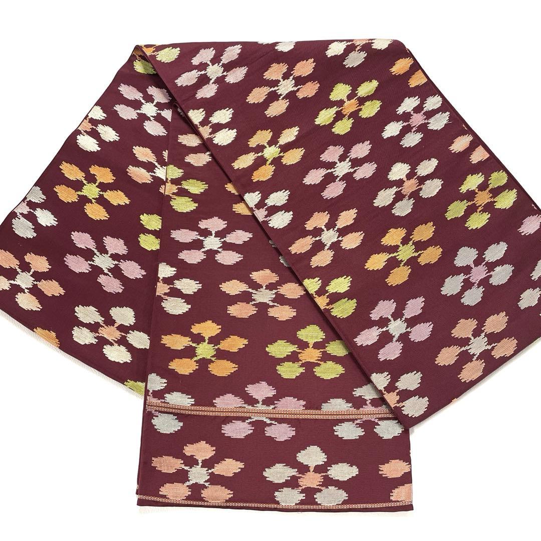 帯65170 ○高級 正絹 利休文 六通 袋帯 - メルカリ