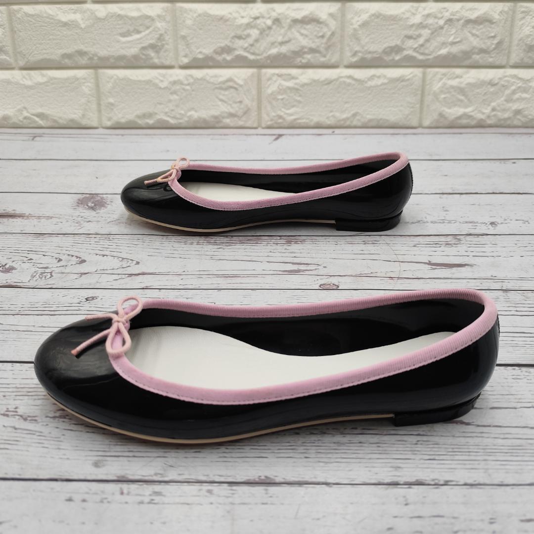 新品同様 Repetto バレエシューズ 濃紺 サンドリオン ラバー フラット