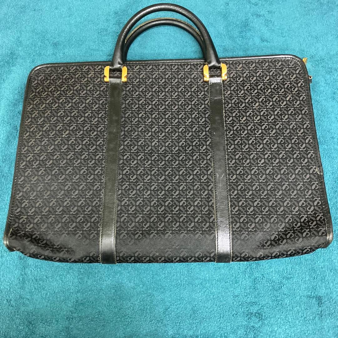 ロエベ　ビジネスバッグ 黒 ロゴ入り 楽天市場】ロエベ LOEWE ビジネスバッグ ブリーフケース リピート