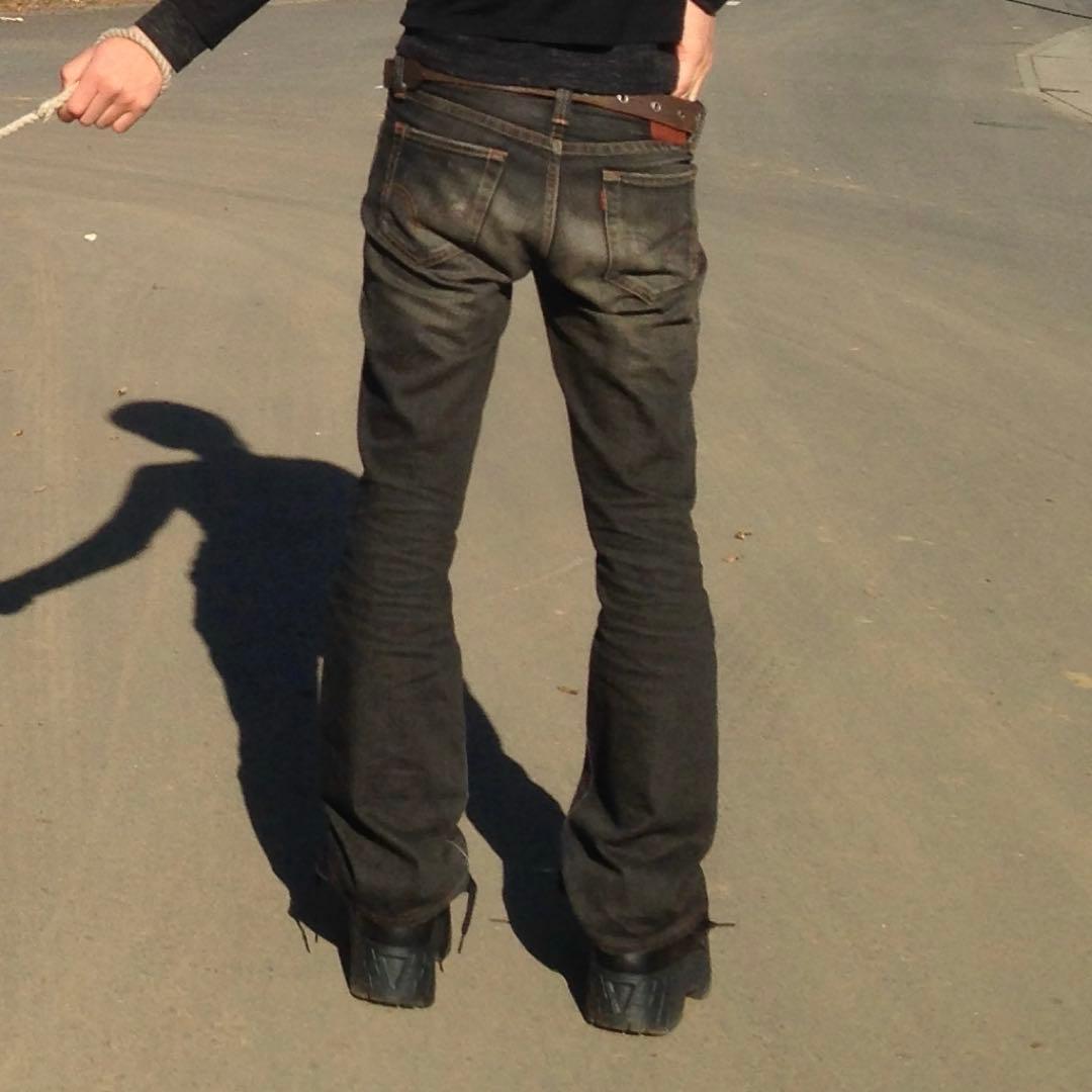 パンツ flare jeans denim archive tornado mart TORNADO MART LACED FLARE DENIM – glam archive