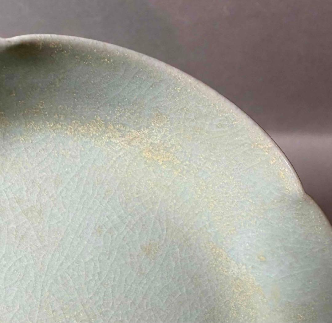 中国 輪花形平洗筆(皿)　f2251102