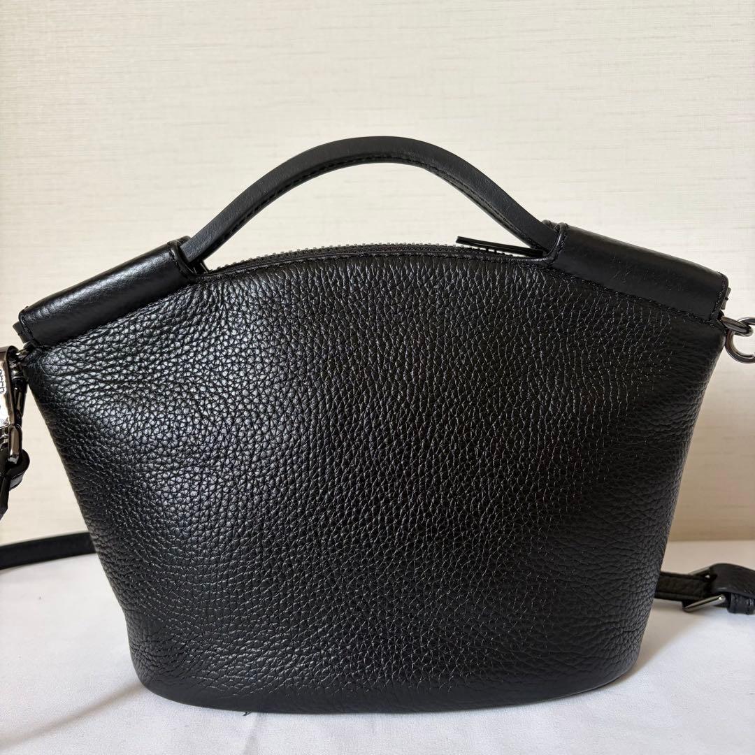 未使用級】ECCO ドクターズバッグS ショルダー 2way レザー ブラック