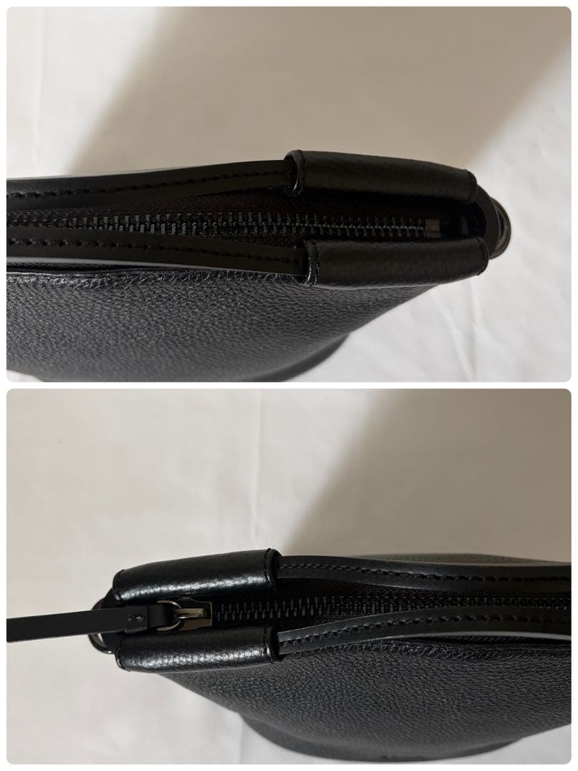 未使用級】ECCO ドクターズバッグS ショルダー 2way レザー ブラック