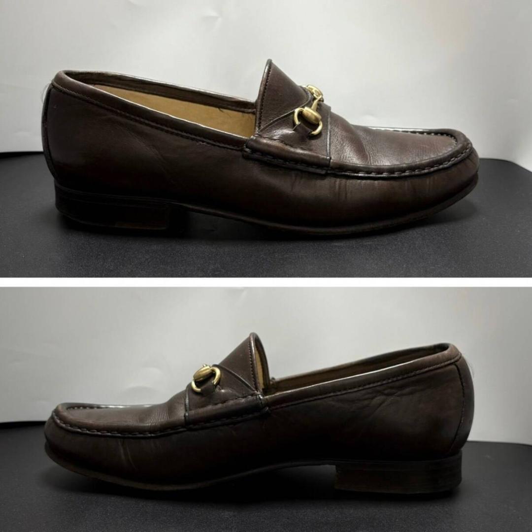 グッチ GUCCI ローファー ホース ビット レザー 35.5 22.5cm
