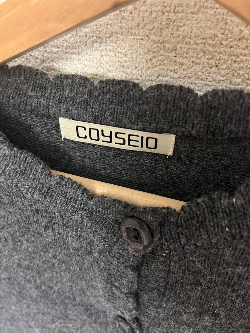 COYSEIO グレー 長袖カーディガンの通販はau PAY マーケット - 輸入