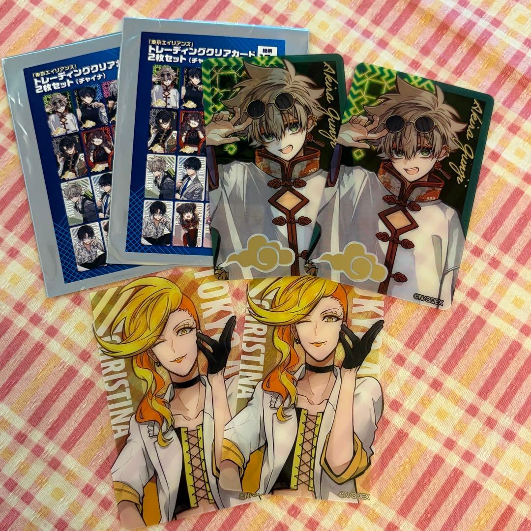 東京エイリアンズ トレーディングクリアカード チャイナ 4枚セット