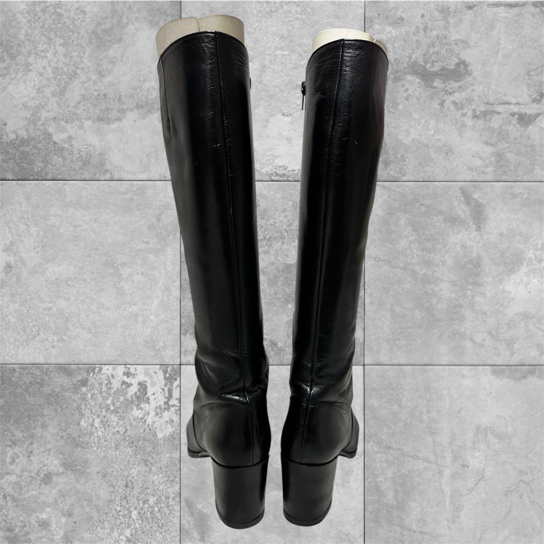 セール！美品　銀座かねまつ　高島屋　ブーツ　23.5cm 本革(上質レザー)