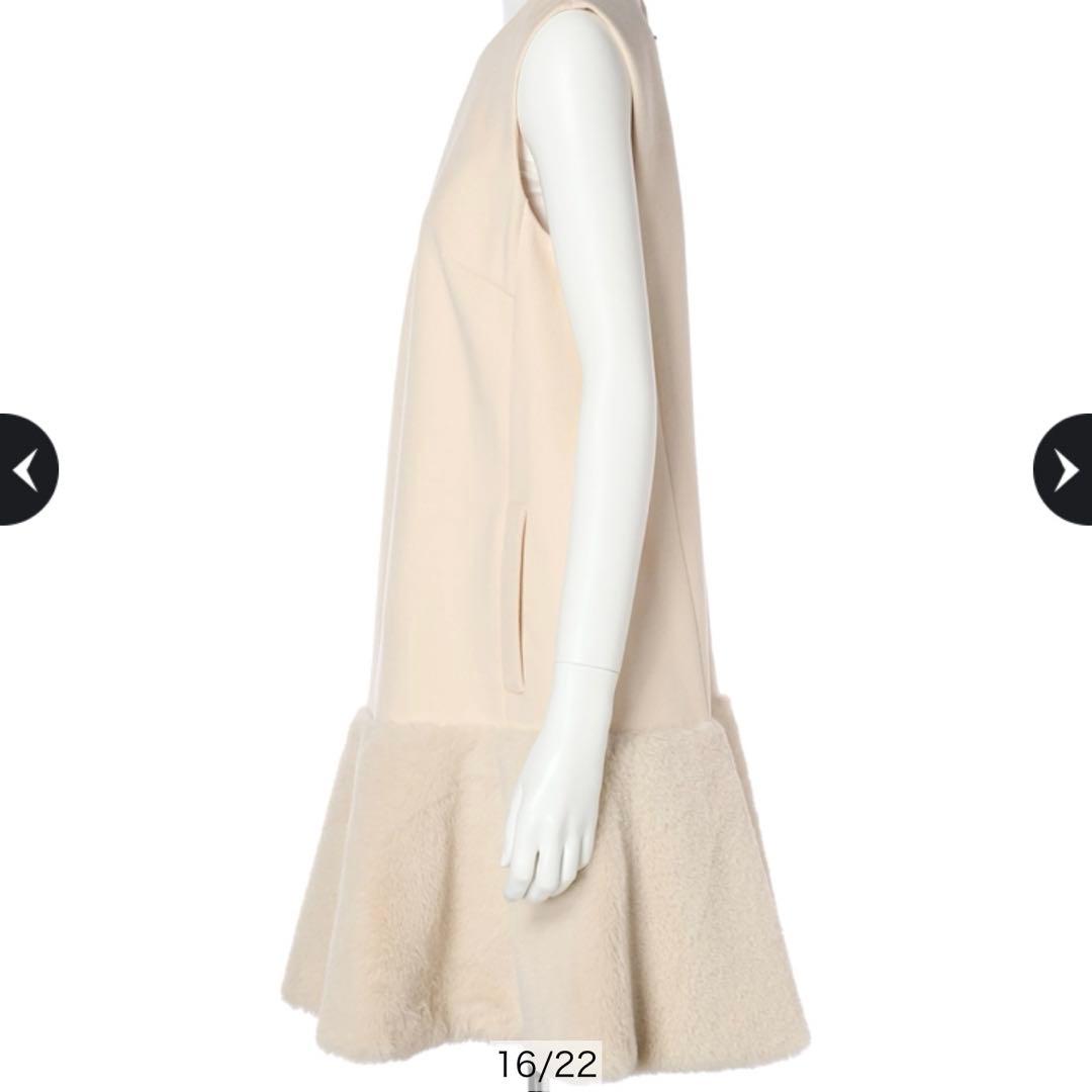 Apuweiser-riche 裾ファーワンピース - メルカリ