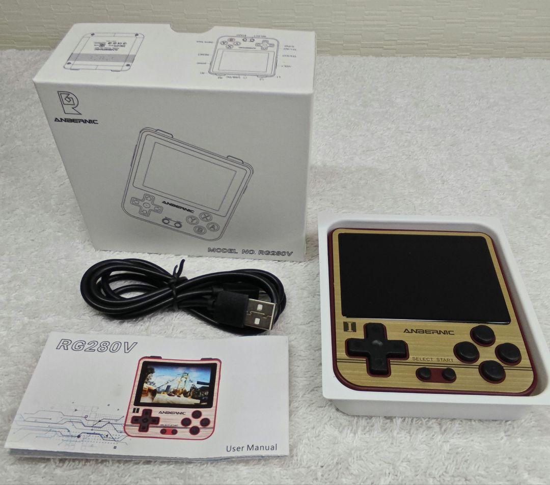 ANBERNIC RG280V ゴールド 中華ゲーム機「RG280V」を実機レビュー。品質は極まる、ファミコン