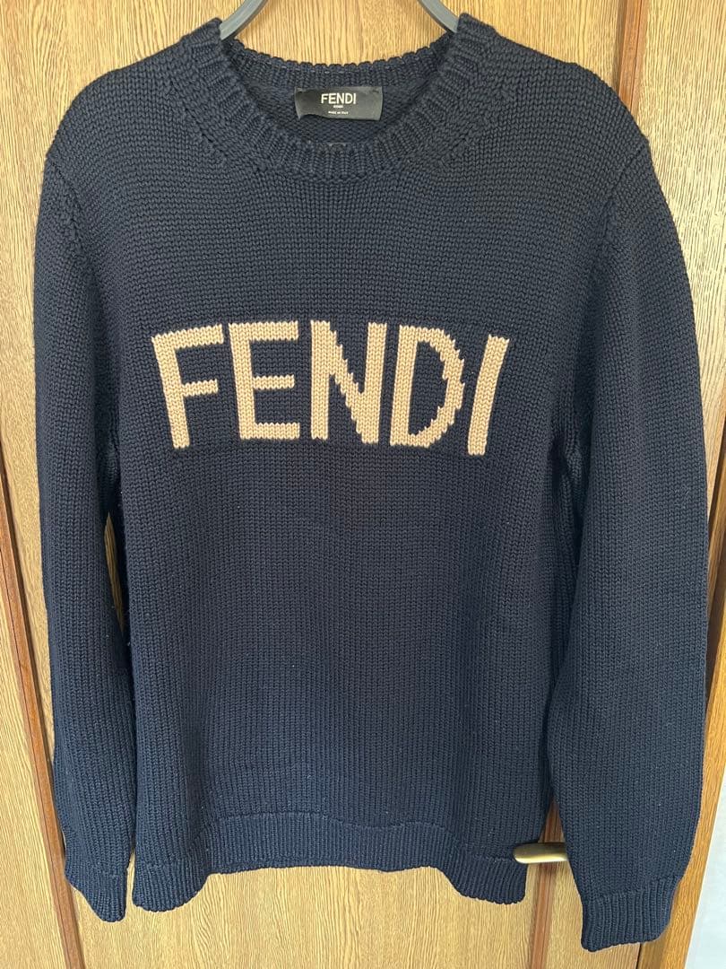 FENDI ネイビー ニットセーター 楽天市場】フェンディ 子供服 ニット セーター ネイビー ホワイト