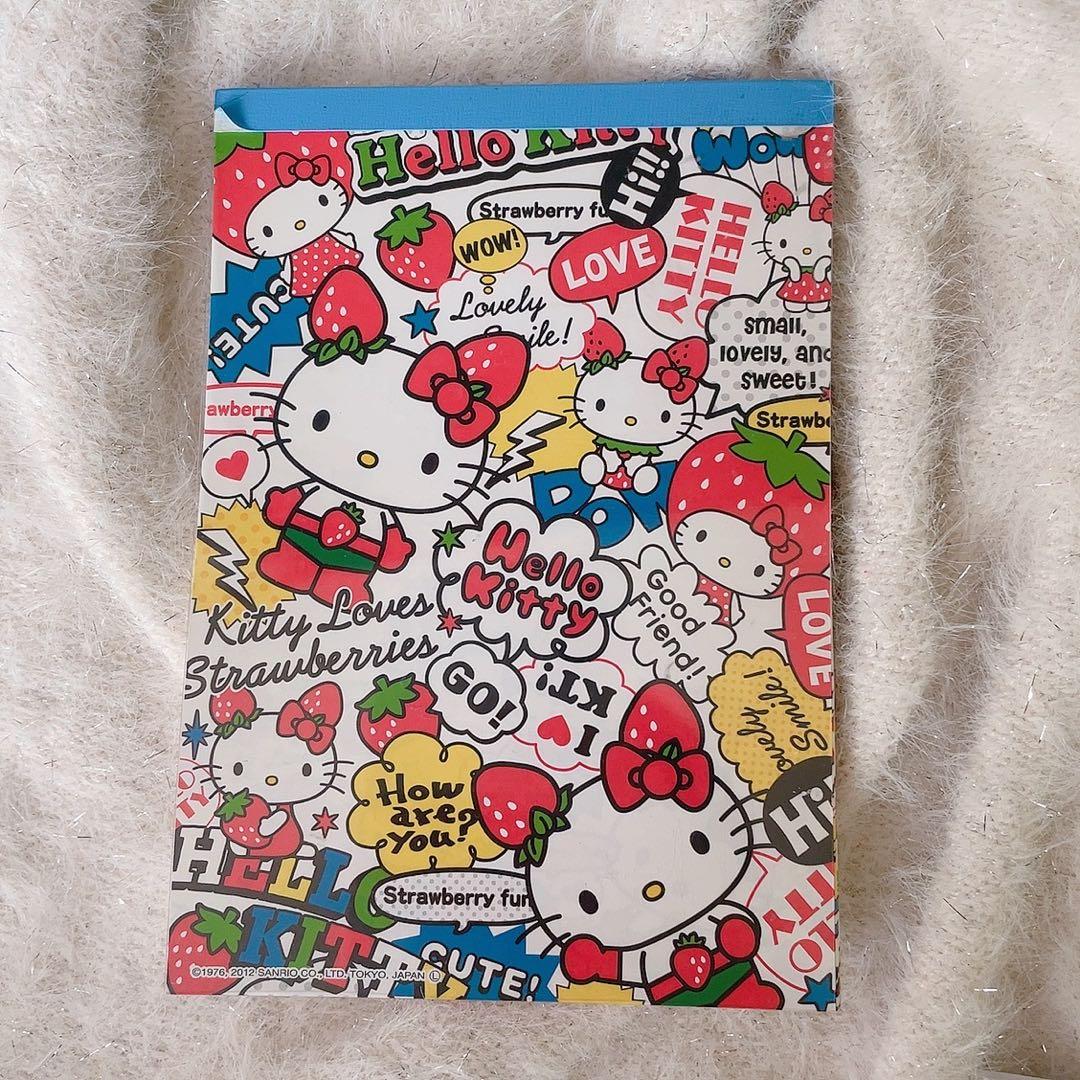 平成 レトロ メモ帳 キティ いちごマン - メルカリ