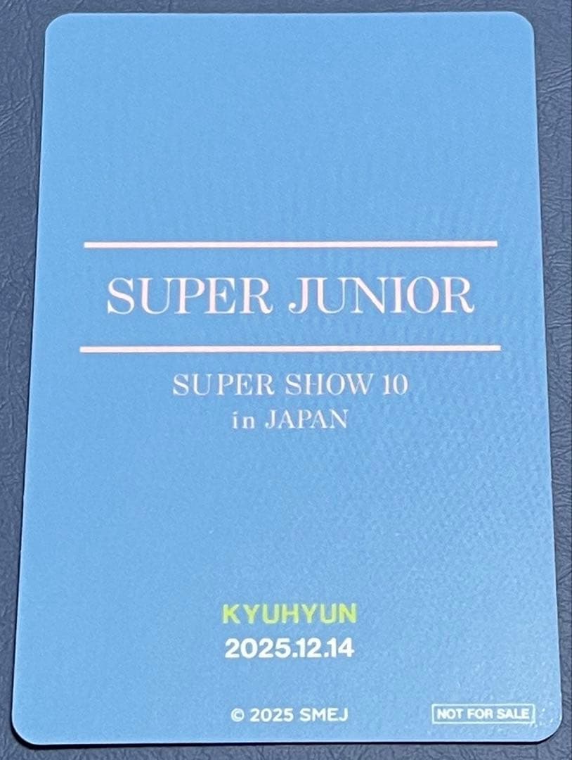 SUPER JUNIORキュヒョン トレカ☆スパショ 愛知2日目アプグレ特典