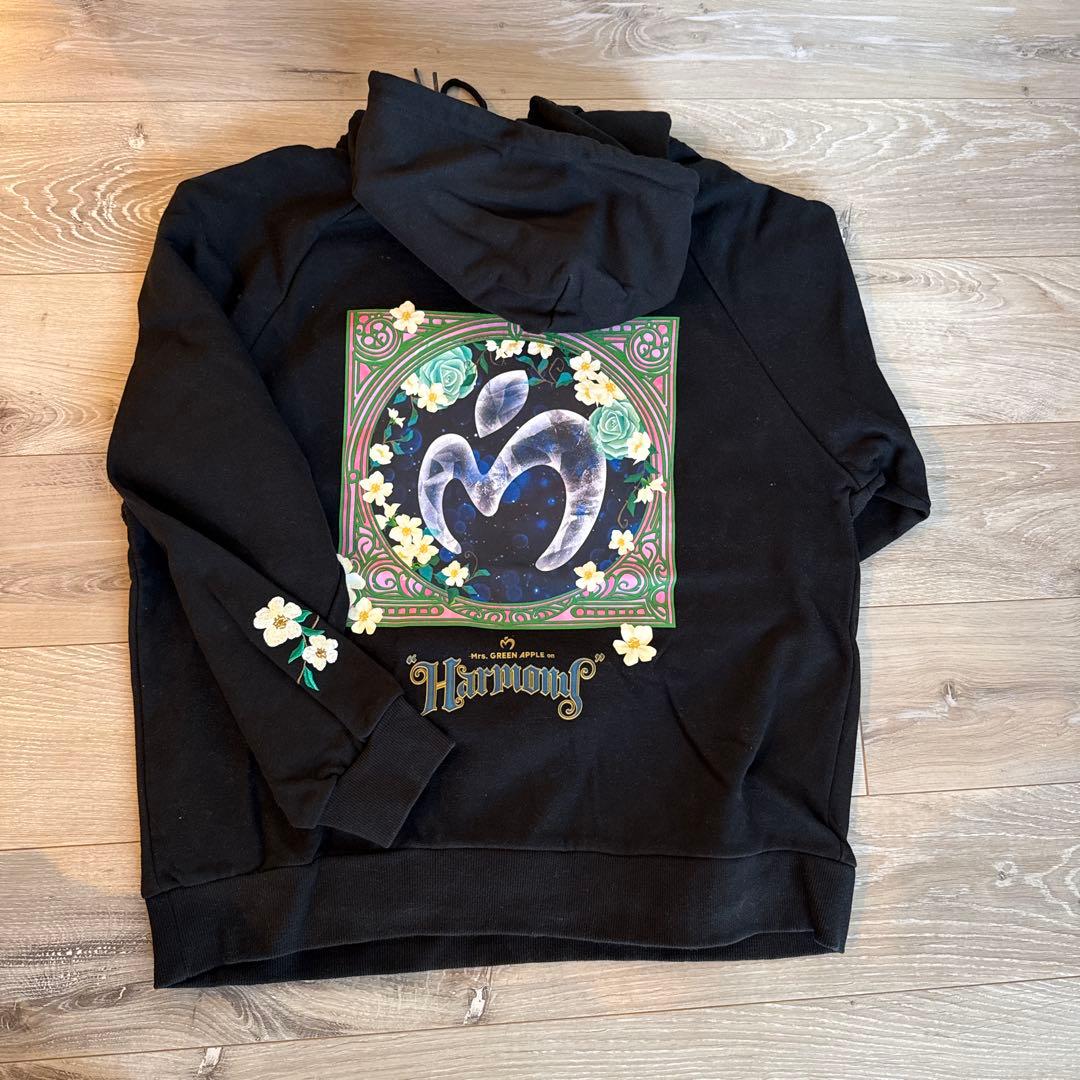 美品】Mrs. GREEN APPLE Harmony パーカー Lサイズ - メルカリ