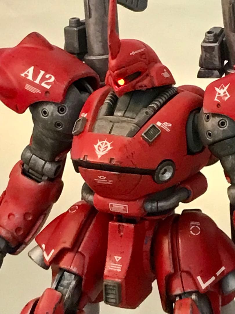 ガンプラ1/144赤いケンプファーHGモノアイLEDマグネット独立点灯