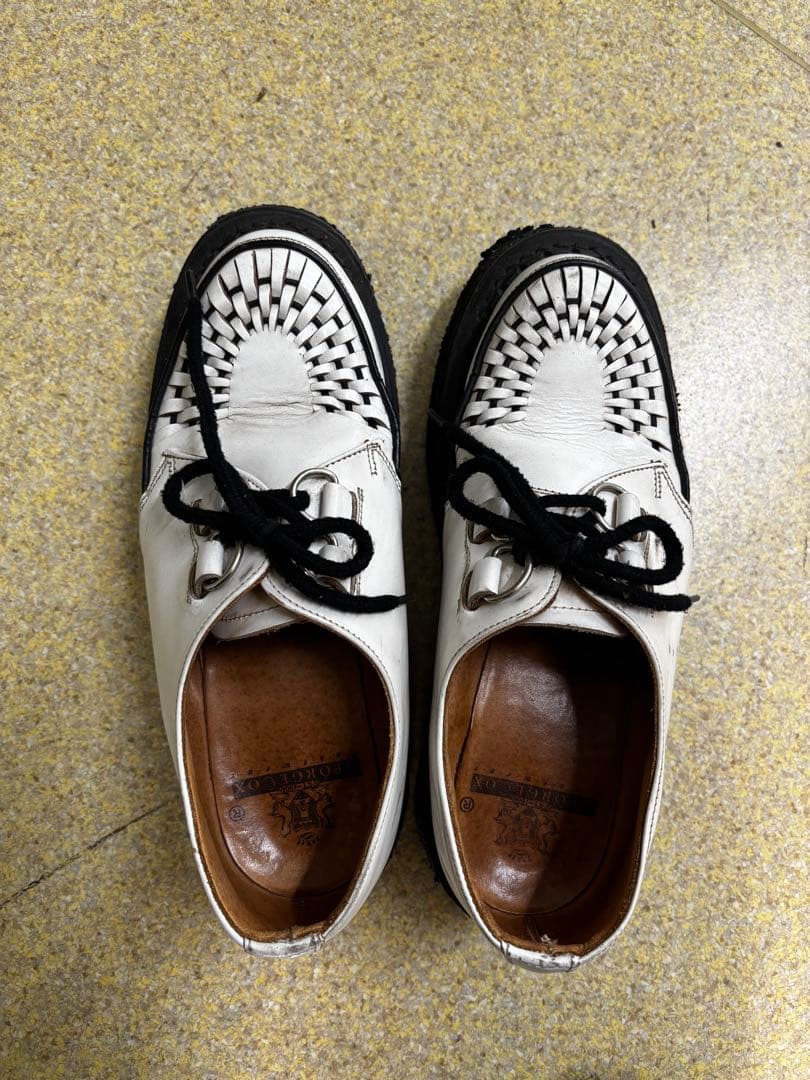 ジョージコックス　UK製　サイズ7 ズッカ×ジョージコックス zucca×George COX レザークリーパーシューズ