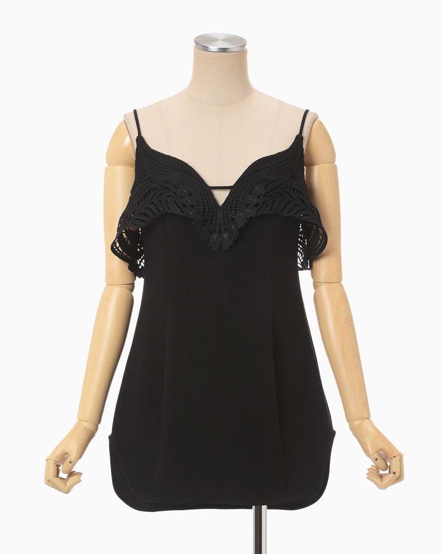 Mame Kurogouchi キャミソール コード刺繍 Embroidered mame kurogouchi Cording Embroidery Vest コード刺繍 レース ビスチェ