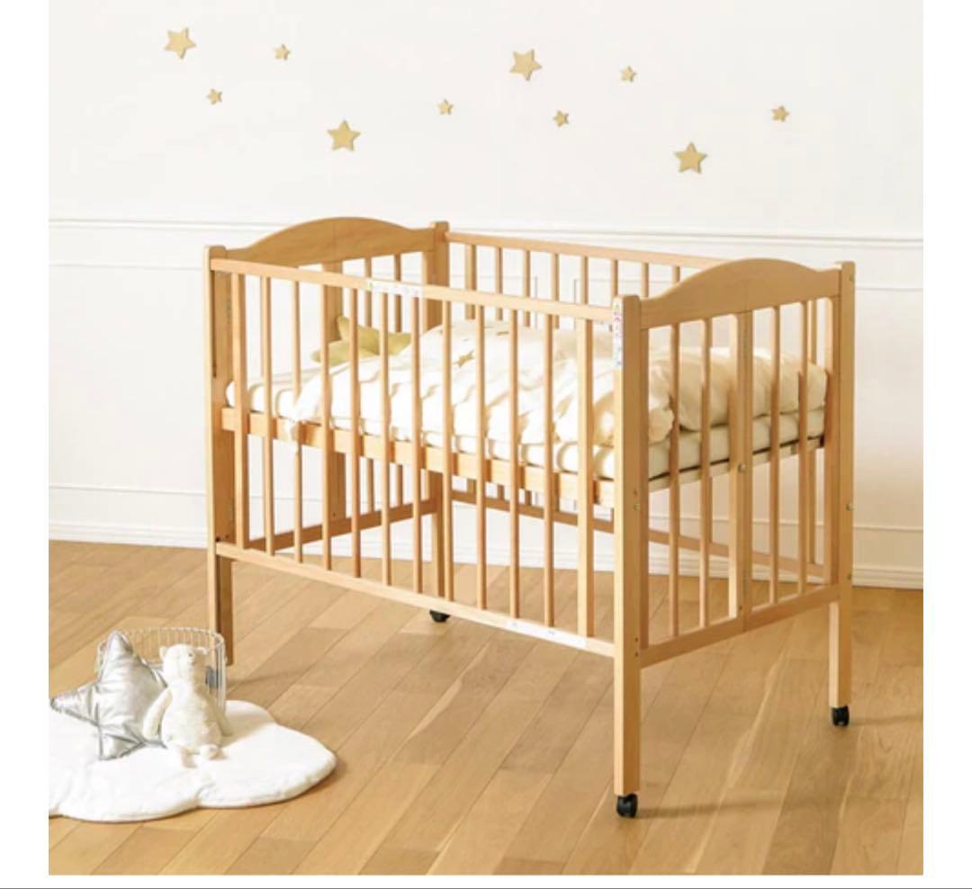 石崎家具　スリーピー　ワンタッチベビーベッド　パル　通常サイズ ベッド&ベビーベッド専門店『スリーピー』 ☆3月10日再入荷分 日本製