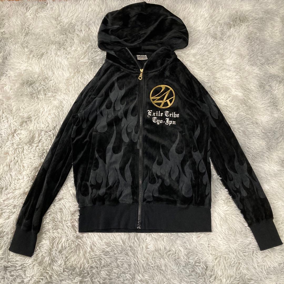 24Karats EXILE ファイヤーパターン ベロアセットアップ M Z