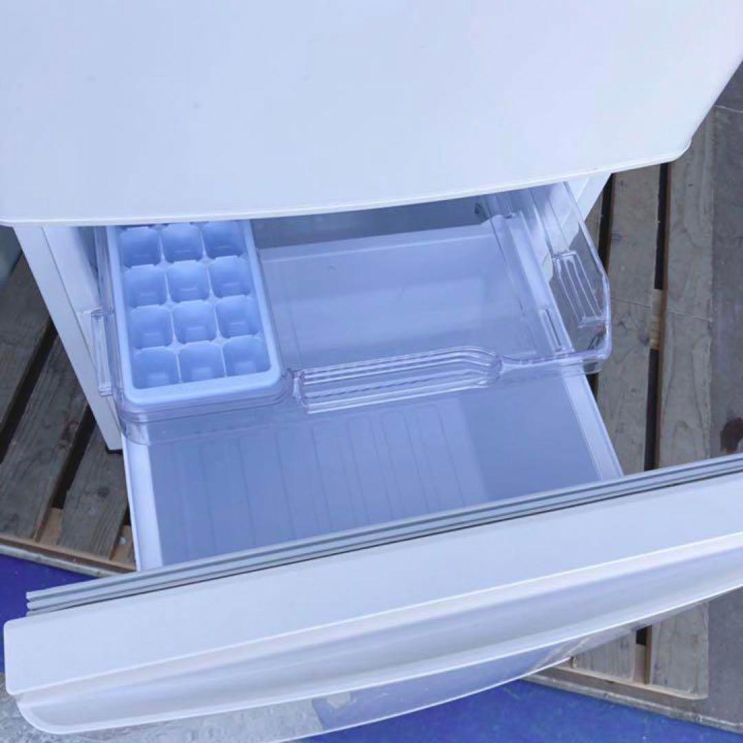 取付無料！三菱低温ケース搭載マットホワイトおしゃれインテリア冷蔵庫