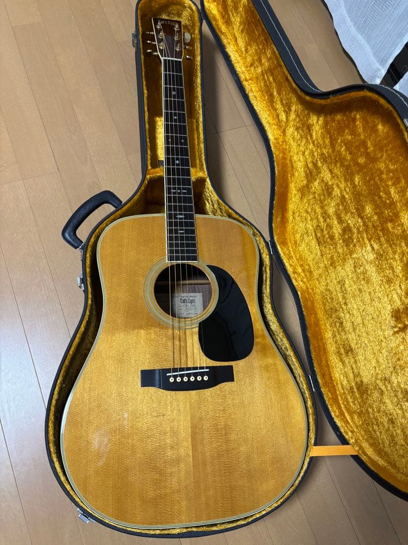 程度上！CAT'S EYES キャッツアイ　アコギ　CE500 調整済！HC付き Cat's Eyes】【工房メンテ】キャッツアイ『アコースティックギター』CE