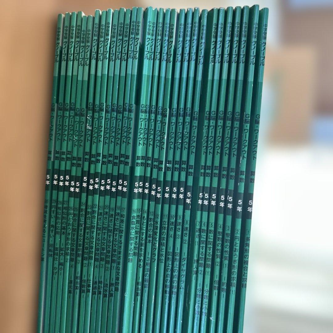 値下げ中！　算数 5年 G脳ワークアウト 新版 30巻セット 514glpiPiSL.jpg