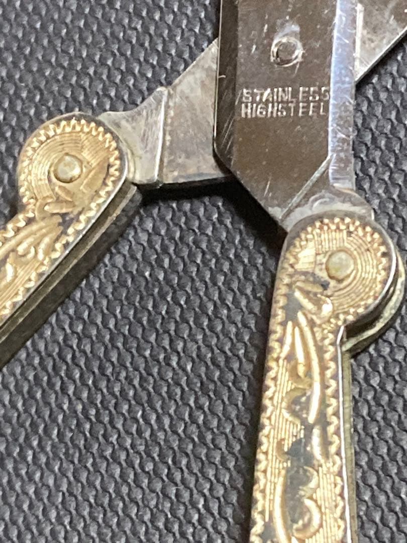 昭和 レトロ 折りたたみ ハサミ 藤本ナイフ - メルカリ