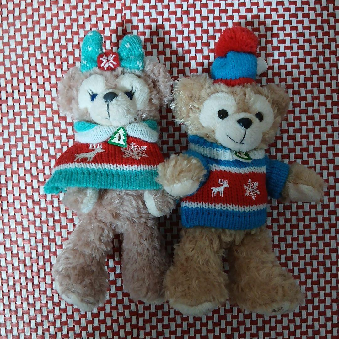 ダッフィー＆シェリーメイ クリスマスぬいぐるみセット 数年前