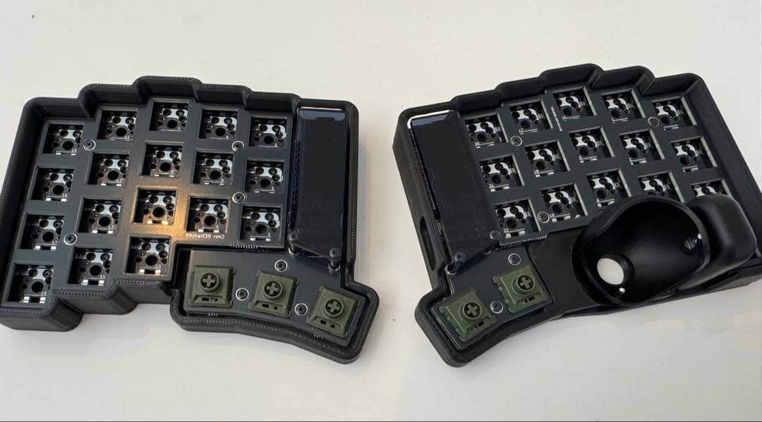 s*n様 keyball39 黒仕様 完成品 動作確認済 TRRSメタルケーブル