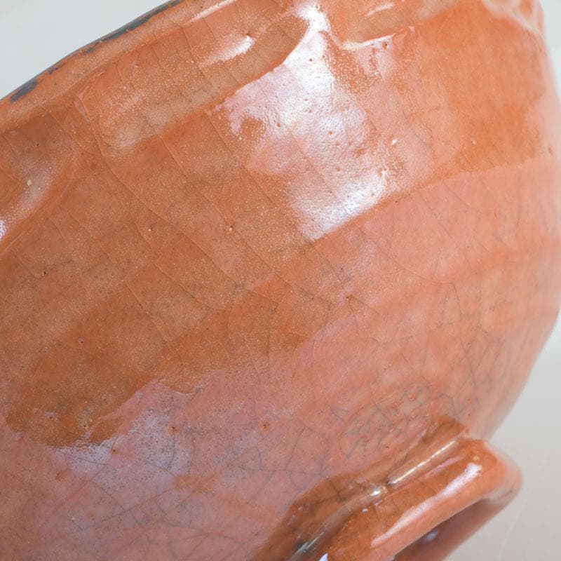 茶道具 八坂焼 赤楽 金銀二段 嶋台茶碗 共箱 V 9818 - メルカリ