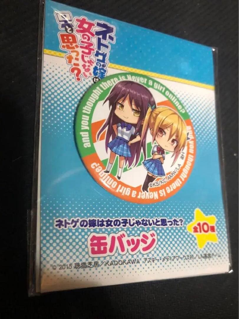 激レア　ネトゲの嫁は女の子じゃないと思った? 缶バッジ 楽天市場】ネトゲの嫁は女の子じゃないと思った? ブラインド缶バッジ