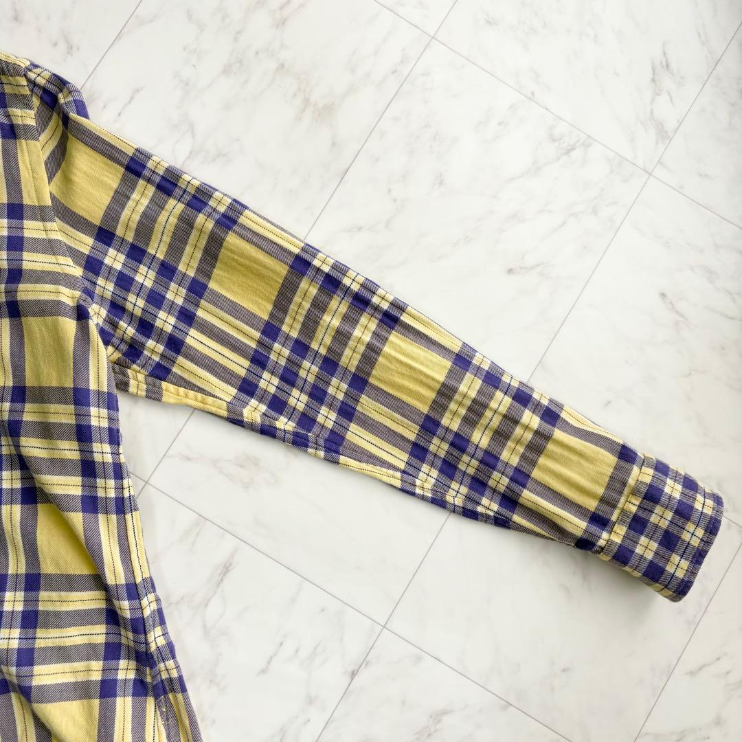 ラルフローレン】チェックシャツ ポニーロゴ コットン ゆったり 春色