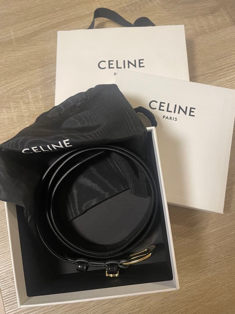⭐︎美品⭐︎CELINEミディアム25MMヴィヴィエンヌベルト ブラック