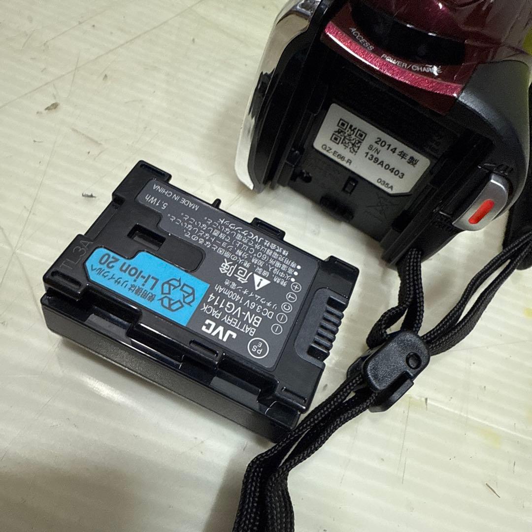 JVC GZ-E66-R ビデオカメラ フルHD 光学40倍ズーム - メルカリ