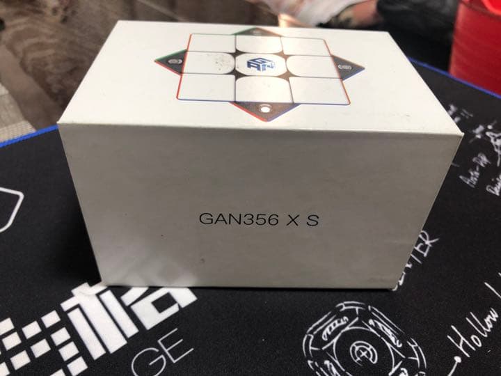 GAN 356XSM Metallic「電気メッキ」赤色 ルービックキューブ