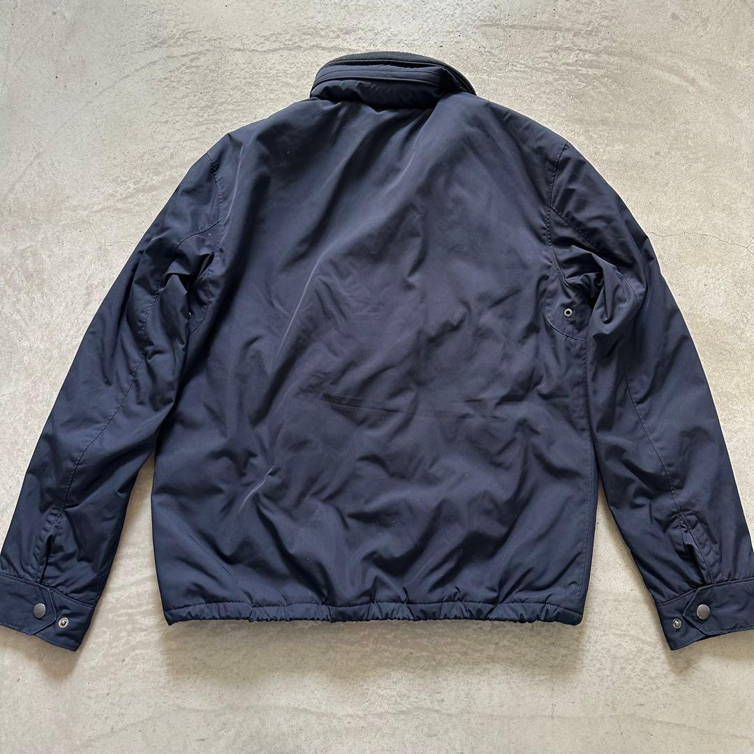 90s ラルフローレン ウォームアップジャケット ネイビー 裏フリース