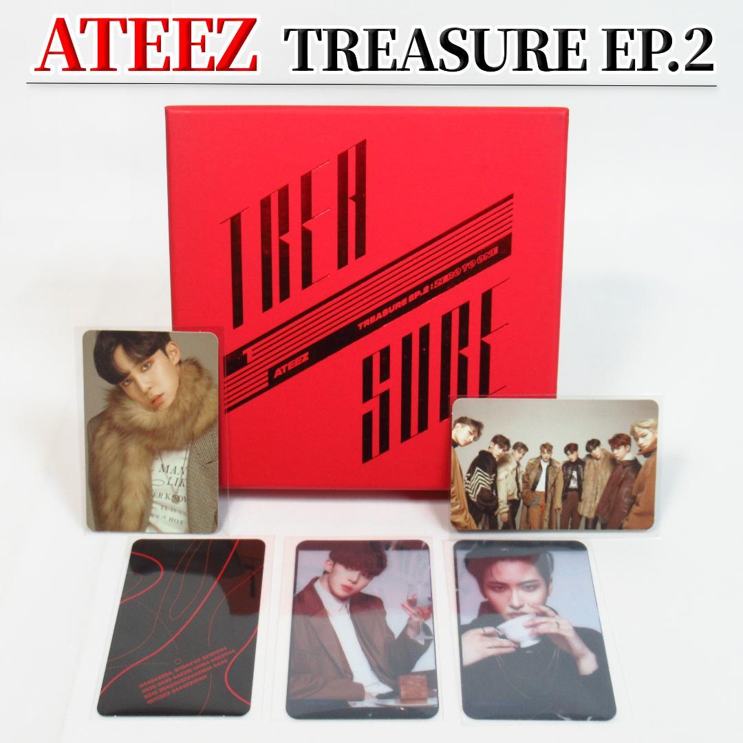 ATEEZ TREASURE EP.2 : Zero To One トレカ付き SAN ATEEZ TREASURE EP 2 : Zero To One Official Album Photocard set