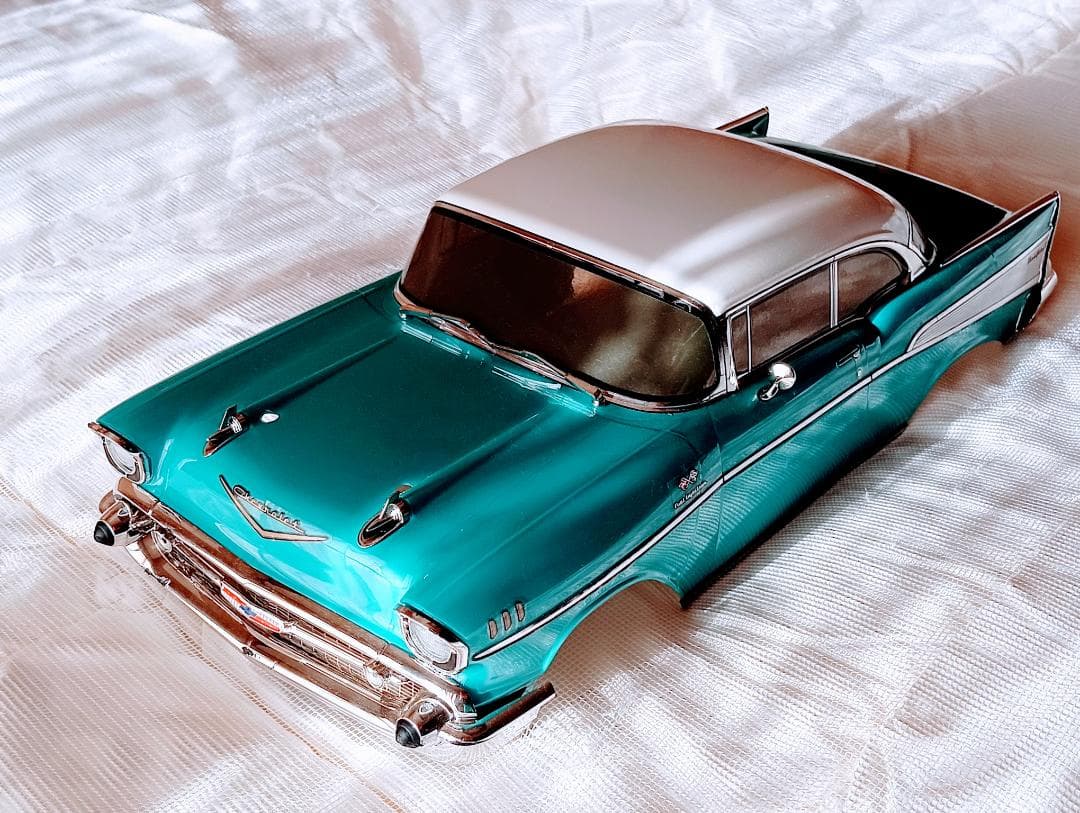 京商1/10 シボレー・ベルエア 1957年モデル 『ラジコン ボディ』 1/10 EP 4WD フェーザーMk2 FZ02L レディセット 1957 シボレー